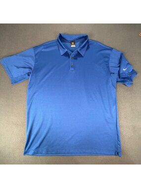 Nike Golf Sphere Dry Polo Mens Size XXL Short Sleeve Shirt Blue Golfer